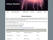 Tablet Screenshot of pattayaweather.net